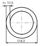 Trubka bezešvá 114,3 x 17,5 mm