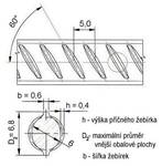 Betonářská ocel Ø 6 mm rovná – 6 m