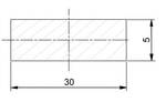 Plochá ocel 30 x 5 mm válcovaná