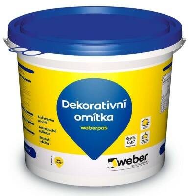 Omítka weber pas marmolit jemnozrnná – 20 kg