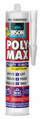 Lepidlo montážní Bison Poly Max high tack crystal express – 300 g