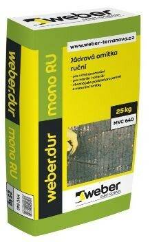 Omítka jádrová weber dur mono RU zrnitost 1 mm – 25 kg