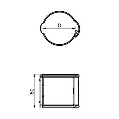 Objímka k trnu SV SST černá průměr – 100 mm