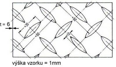 Plech lístek černý 6 mm (1 x 2 m)