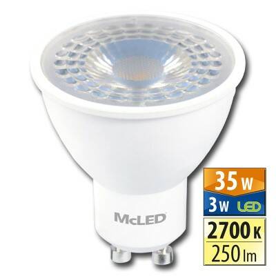 Žárovka spot LED 3W (35W) PAR16 230/100° CRI 80, 230V GU10, 2700K