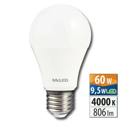 Žárovka LED 9,5 W ( 60 W ) – 806 / 180° – 230 V E 27 – 4000 K