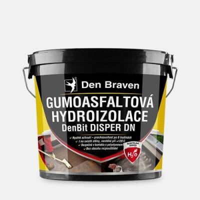 Hydroizolace gumoasfaltová Den Braven DenBit DISPER DN – 10 kg